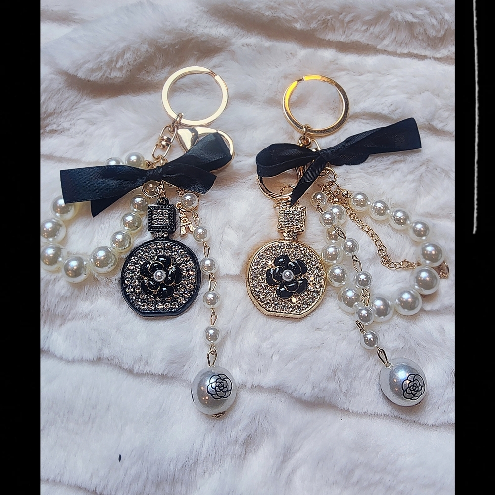 NWOT Crystal Camellia Perfume Bag Charm (PICK ONE)